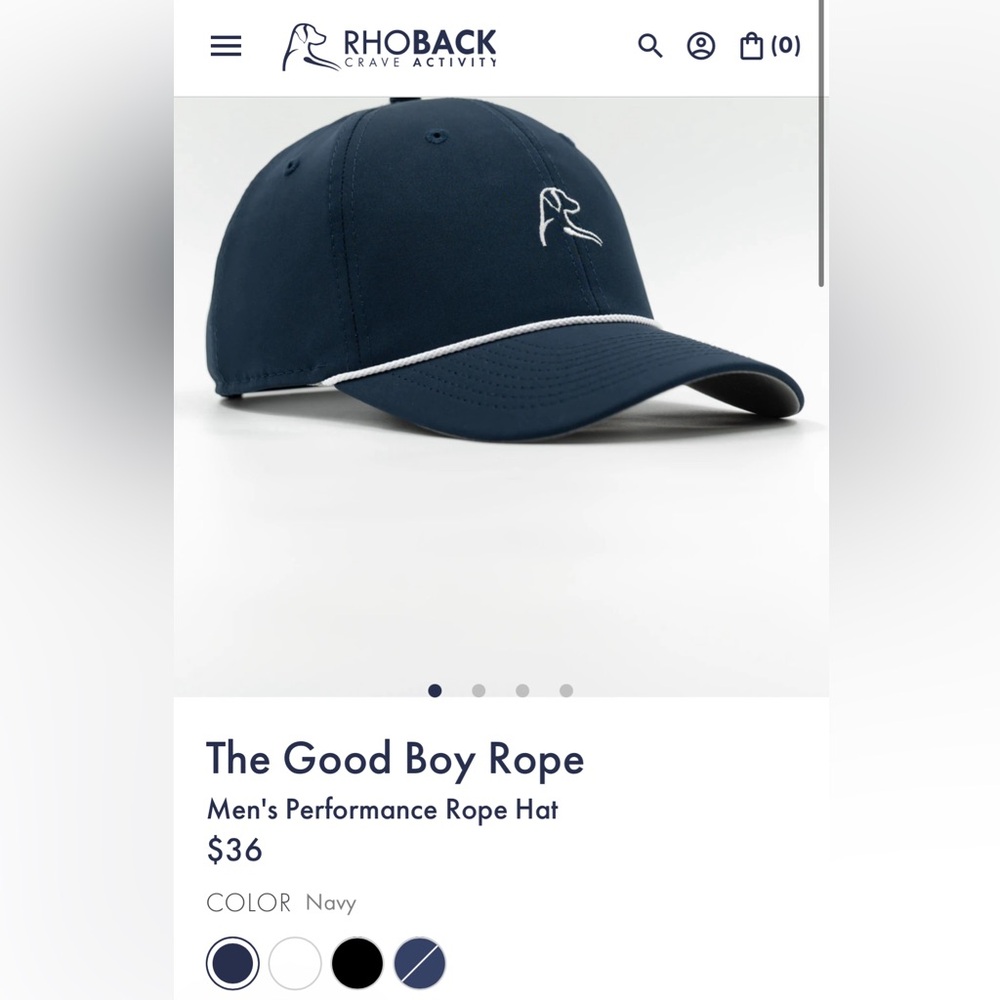 NWOT RHOBACK MENS THE GOOD BOY ROPE